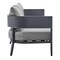 Armen Living Argiope 4 Piece Outdoor Dark Gray Aluminum & Fabric Outdoor Conversation Set 840254333031 - alternate 3